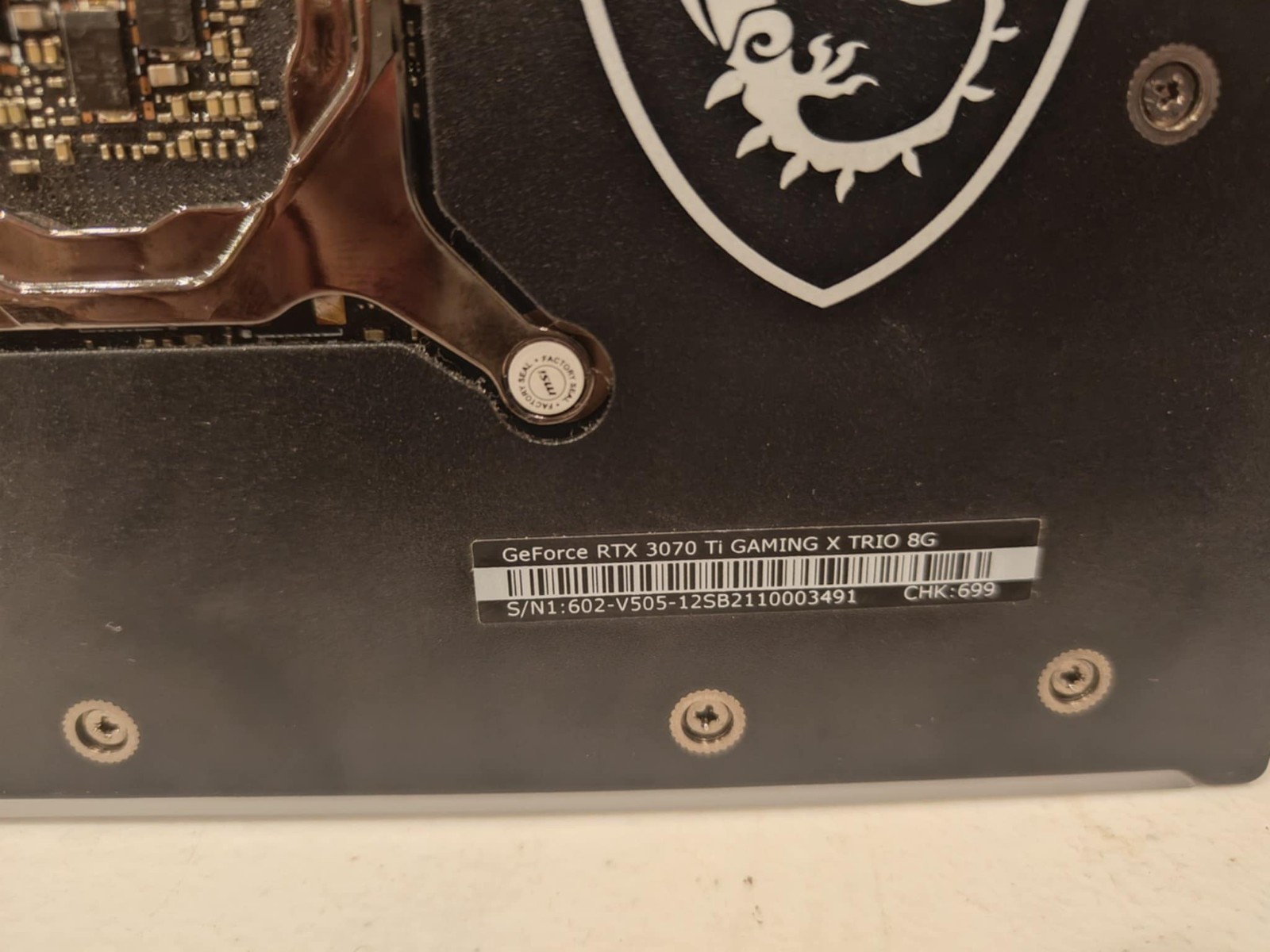 MSI GeForce RTX 3070 Ti GAMING X TRIO 8GB 4